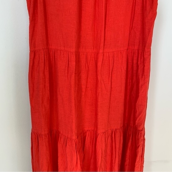 Tommy Bahama Lena Tiered Maxi Dress in Poppy Red Size S - Picture 5 of 8